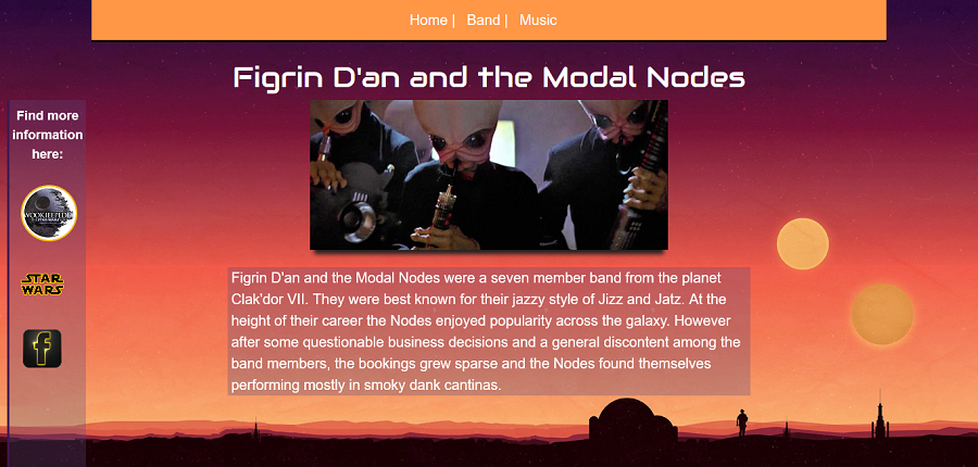 The Modal Nodes home page screenshot
